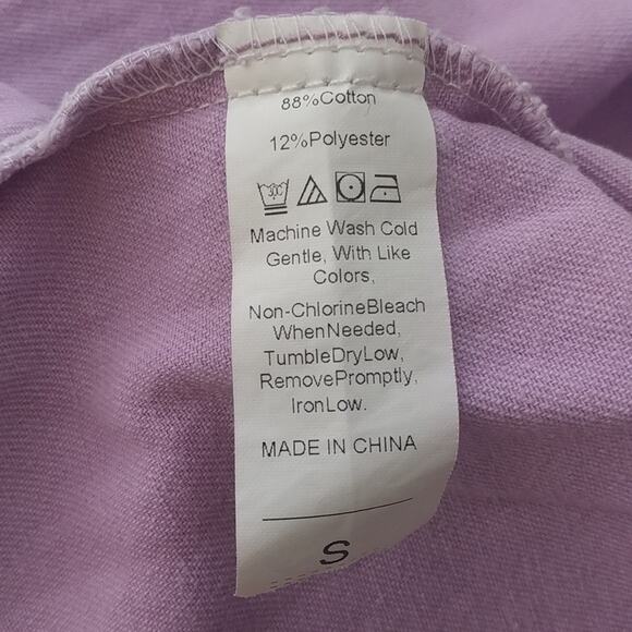 Wear Jeans Distressed Jean Jacket Purple Size S - Picture 4 of 7